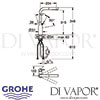 Grohe Essence Single-Lever Kitchen Sink Mixer Dimensions